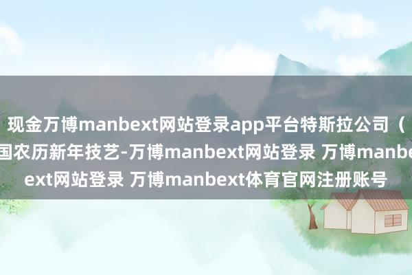 现金万博manbext网站登录app平台特斯拉公司（TSLA.US）讨论在中国农历新年技艺-万博manbext网站登录 万博manbext体育官网注册账号