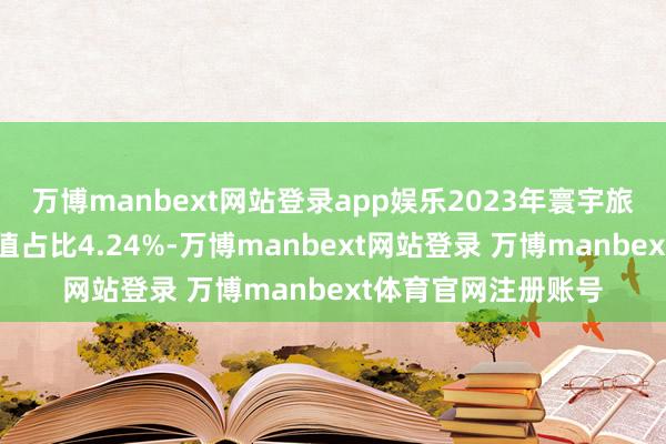 万博manbext网站登录app娱乐2023年寰宇旅游及关联产业增多值占比4.24%-万博manbext网站登录 万博manbext体育官网注册账号
